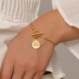 T Bar Bracelet, Double Fine Chain