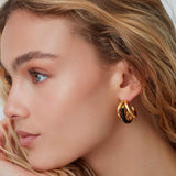 Chubby Enamel Hoops