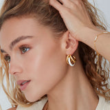 Chubby Enamel Hoops