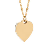 Women's Engraved Heart Fingerprint Necklace