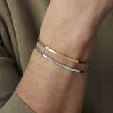 Men's Engraved Stacking Bracelet