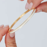 Enamel Bangle With Clasp (Gold)