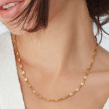 Pressed Link Necklace Chain