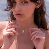 Enamel Halo Necklace