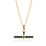 Women's Enamel T-Bar Necklace
