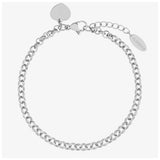 Belcher Chain Bracelet With Heart Pendant