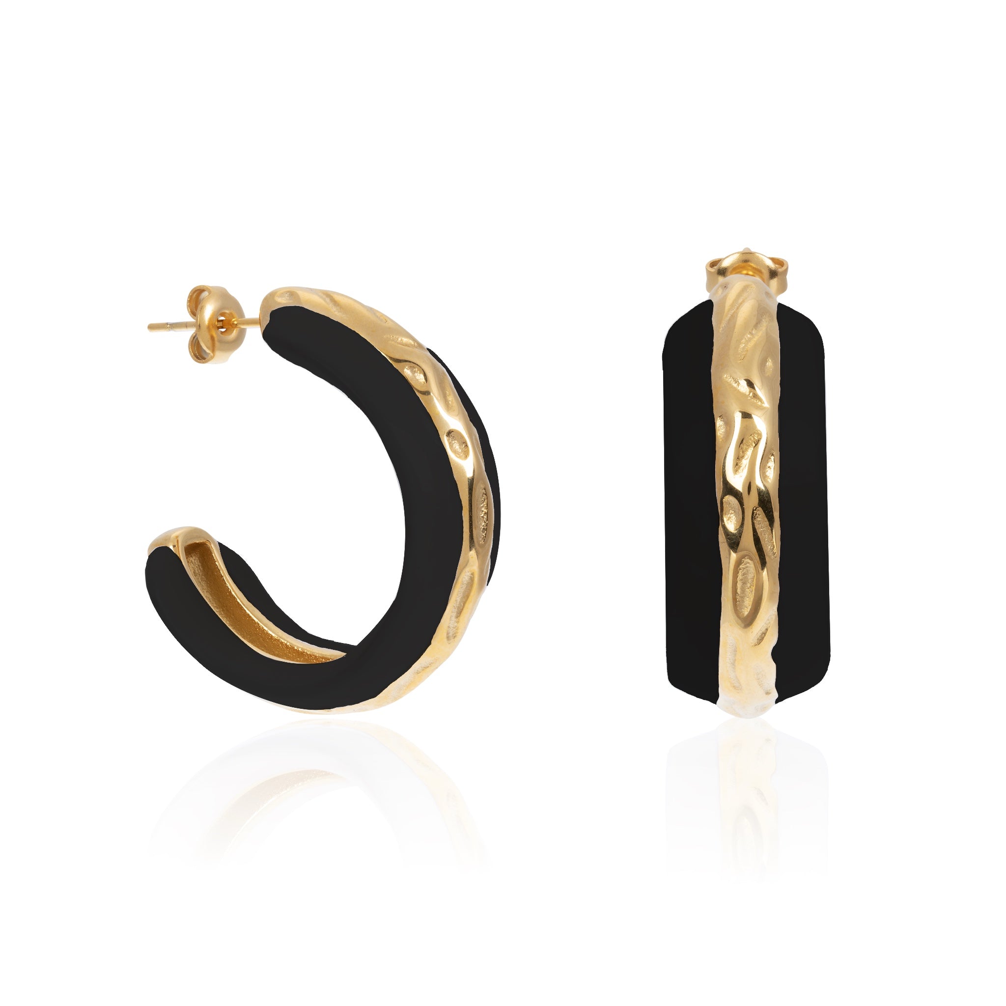 Date Night Enamel Hoops