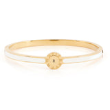 Oval Clasp Enamel Bangle