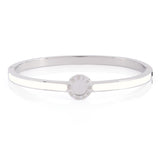 Oval Clasp Enamel Bangle