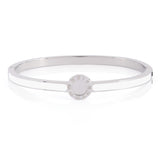 Oval Clasp Enamel Bangle