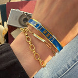 Engraved Bar Bracelet
