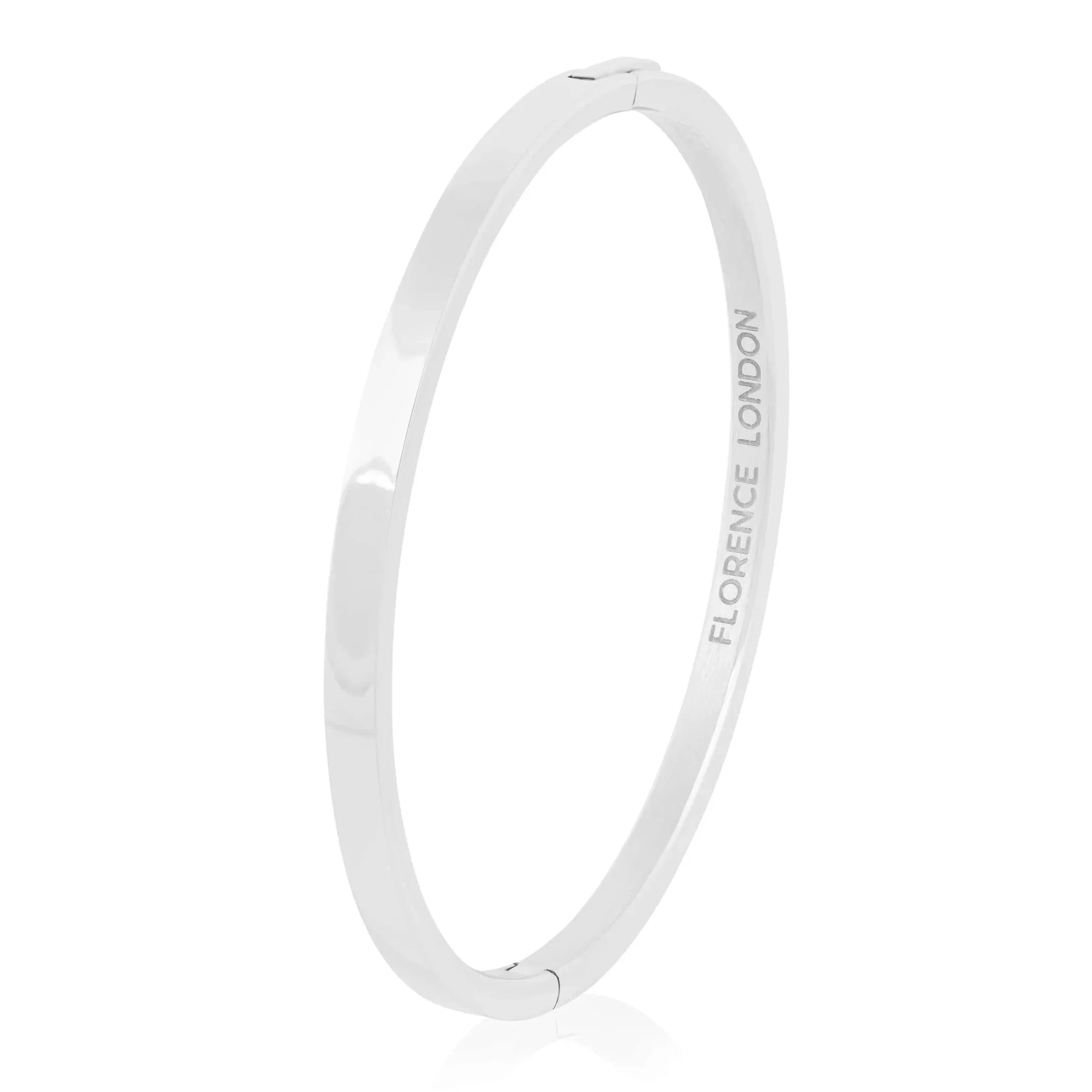 Engraved Bangle With Clasp