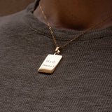 Men's Handwriting Tag Necklace
