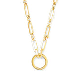 Engraved Paperclip Chain Necklace