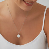 Women's Handwriting Disc Necklace