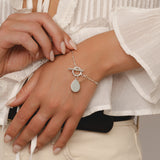 T Bar Bracelet, Double Fine Chain
