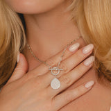 T Bar Necklace, Double Fine Chain