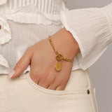 T Bar Bracelet, Paperclip Chain