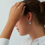 Women's Pointed Hoop Earrings