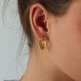 Women's Pointed Hoop Earrings