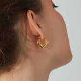 Women's Pointed Hoop Earrings