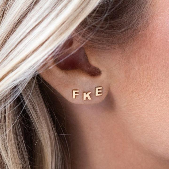 Florence London - Jewellery For Her, Gifts & Personalized Pieces 1 Letter Earrings, Jewellery For Her