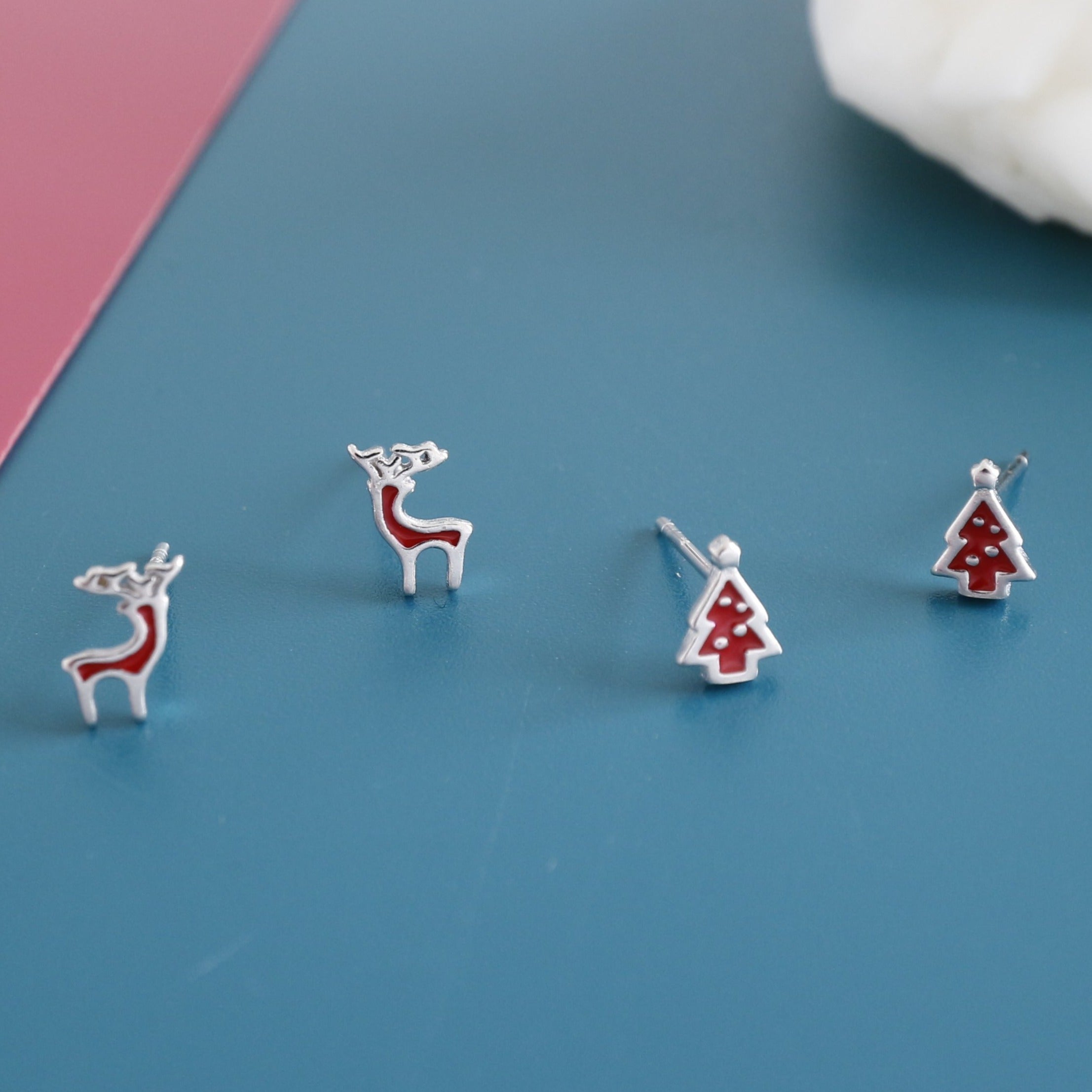 Reindeer earrings outlet silver