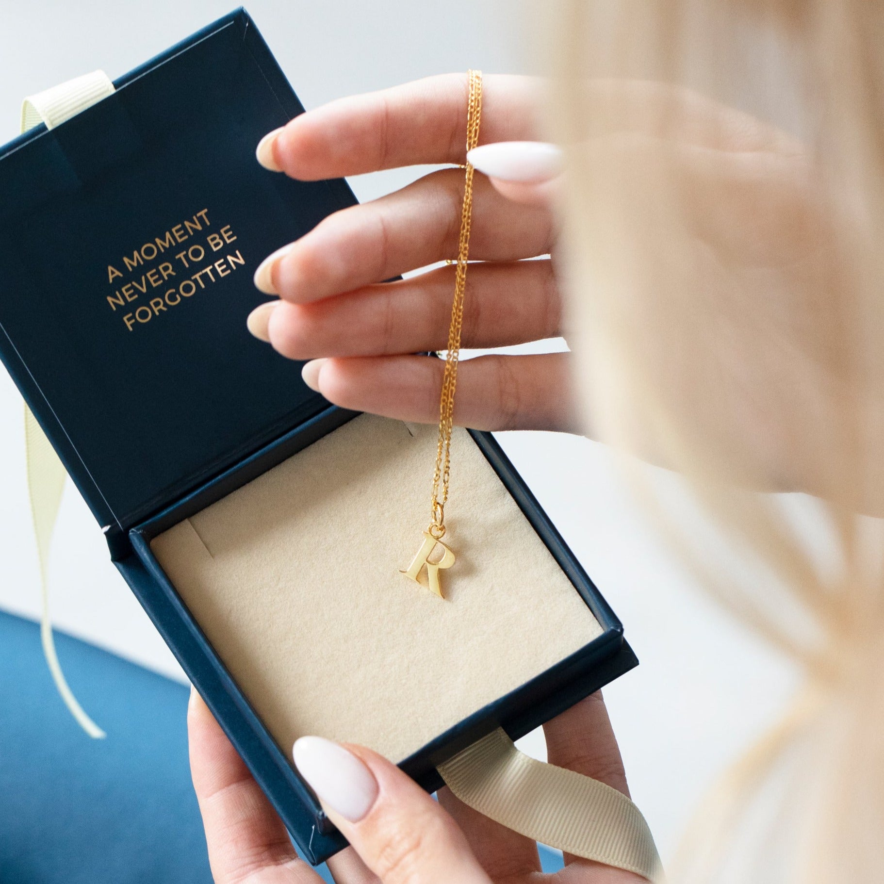 Letter V Pendant Necklace — Cronier's Fine Jewelry